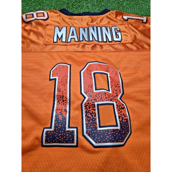NFL On Field Peyton Manning Jersey Denver Broncos 'Orange' (Men's 56) - Picture 15 of 16